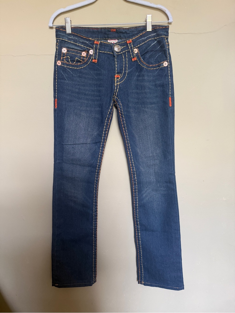 Y2K True Religion Billy Big T Jeans Size 27 Made in USA